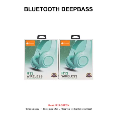 BLUETOOTH DEEPBASS R13 GREEN