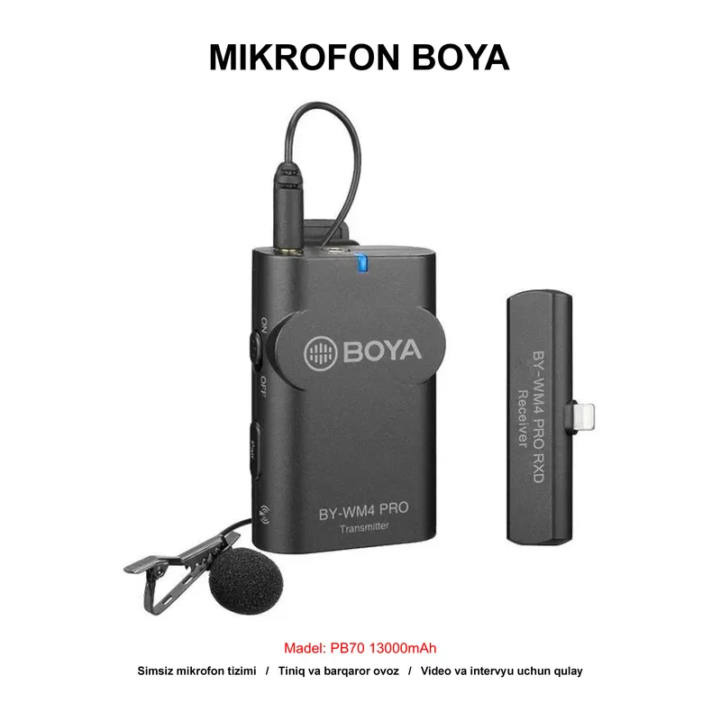 DUBAI MIKROFON BOYA BY-WM4 PRO-K3