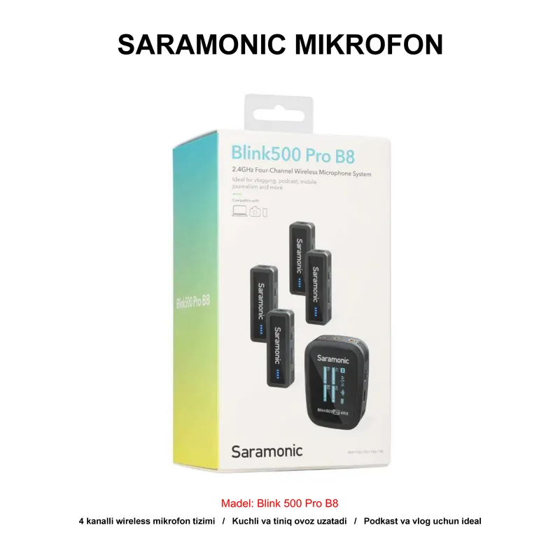 DUBAI MIKROFON SARAMONIC BLINK 500 PRO B8