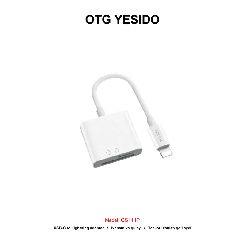 OTG YESIDO GS11 IP MICRO SD WHITE
