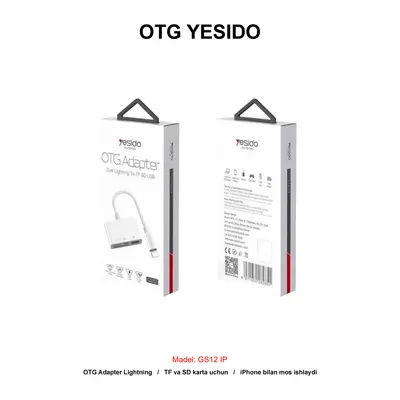 OTG YESIDO GS12 IP WHITE