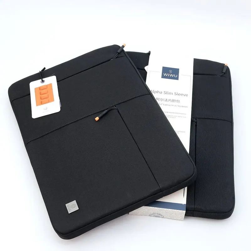 SUMKA NOTEBOOK WIWU ALPHA DOUBLE LAYER SLEEVE "13.3 BLACK