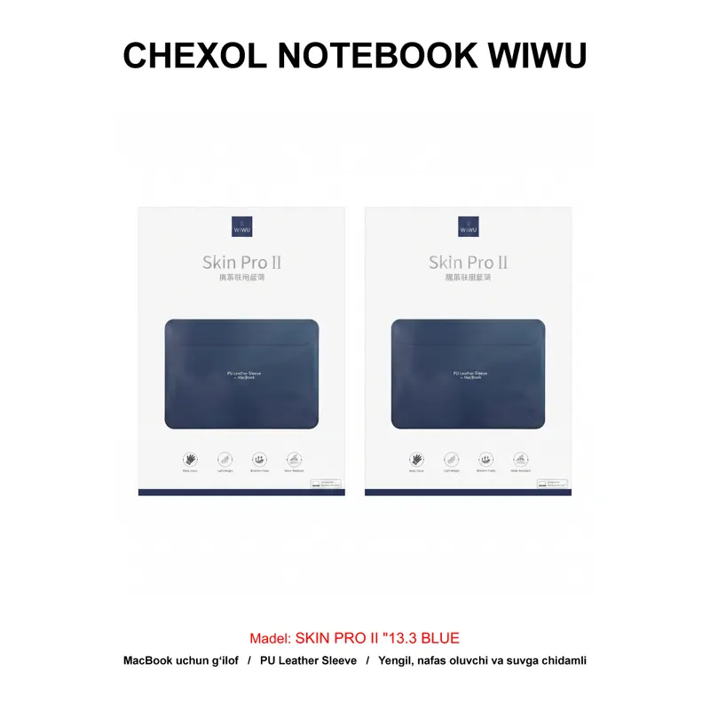 CHEXOL NOTEBOOK WIWU SKIN PRO II "13.3 BLUE