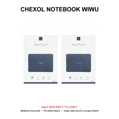 CHEXOL NOTEBOOK WIWU SKIN PRO II "13.3 GREY