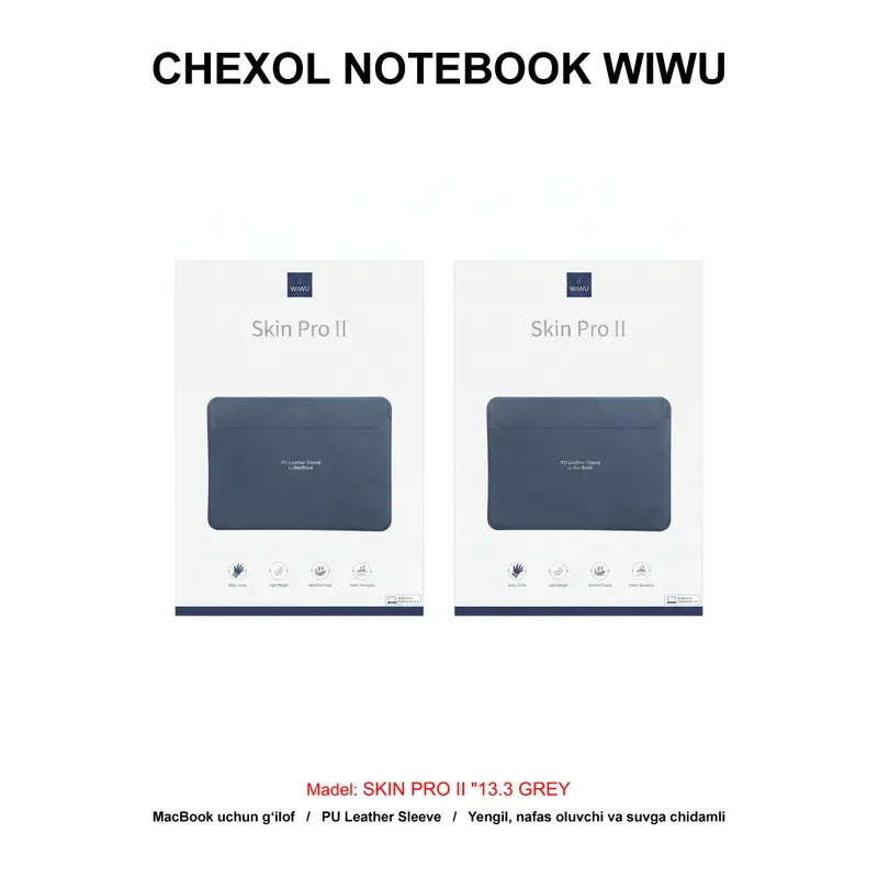 CHEXOL NOTEBOOK WIWU SKIN PRO II "13.3 GREY