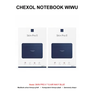 CHEXOL NOTEBOOK WIWU SKIN PRO II "13 AIR NAVY BLUE