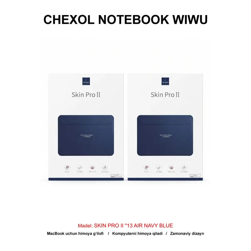 CHEXOL NOTEBOOK WIWU SKIN PRO II "13 AIR NAVY BLUE