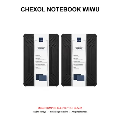 CHEXOL NOTEBOOK WIWU BUMPER SLEEVE "13.3 BLACK