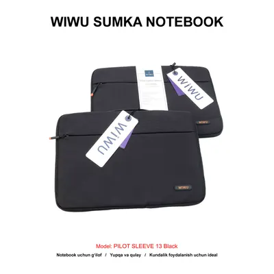 SUMKA NOTEBOOK WIWU PILOT SLEEVE "13 BLACK