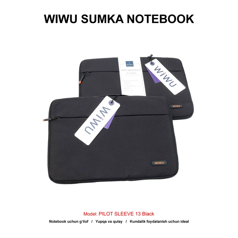 SUMKA NOTEBOOK WIWU PILOT SLEEVE "13 BLACK