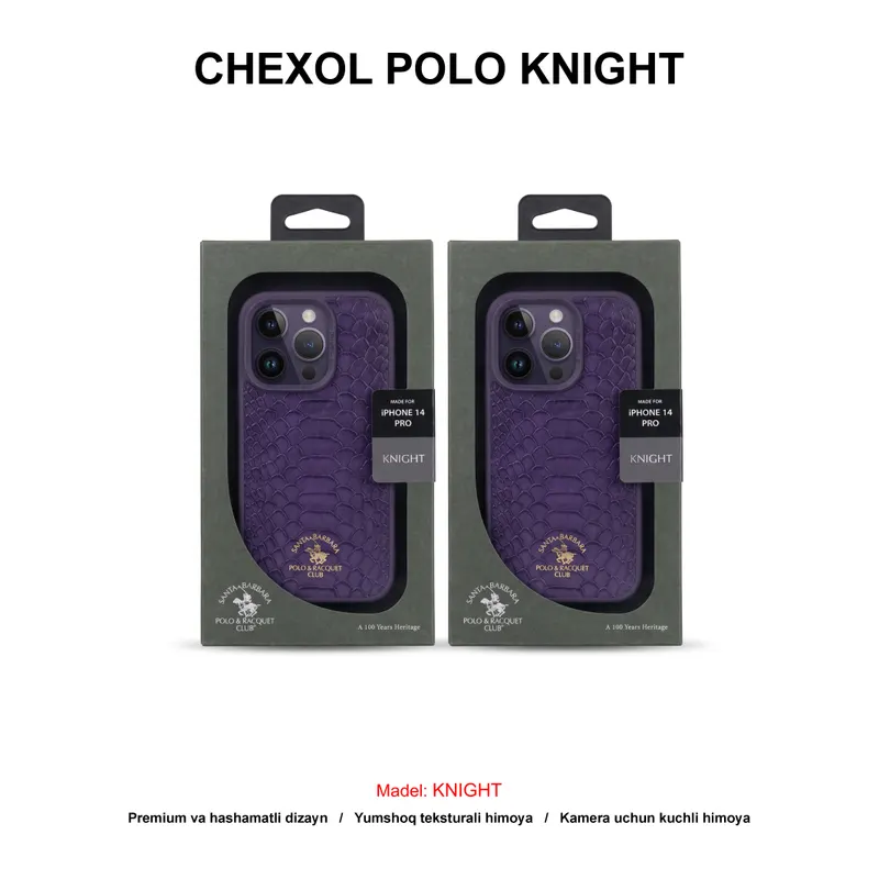 CHEXOL POLO KNIGHT IP14 PRO PURPLE