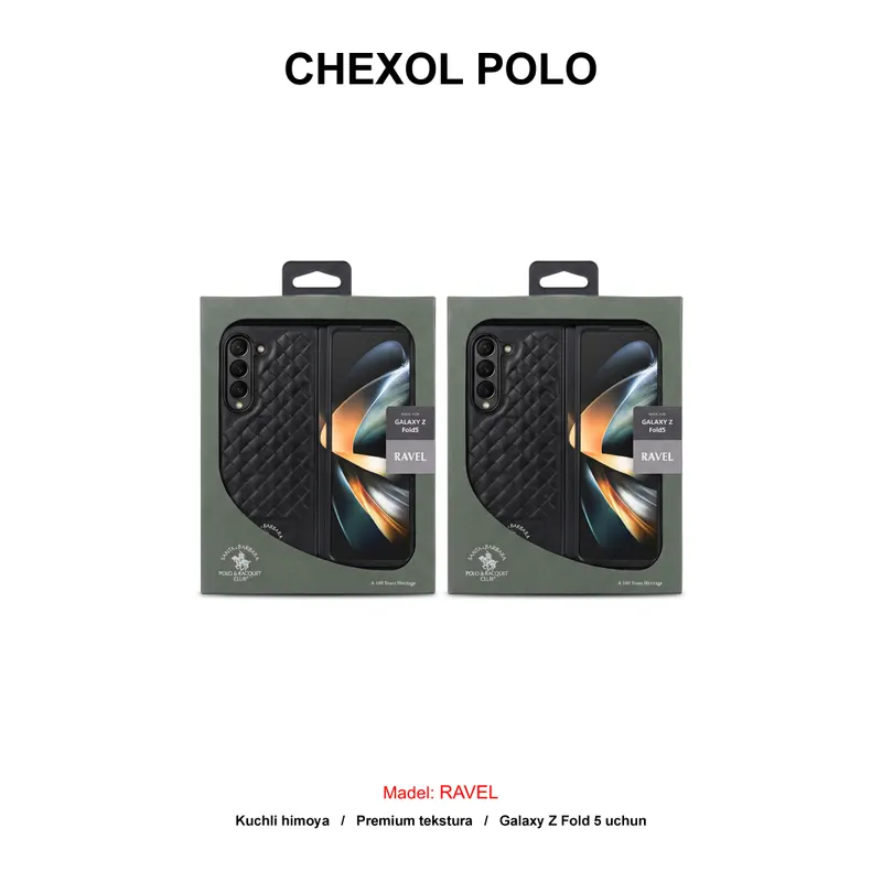 CHEXOL POLO RAVEL SAM Z FOLD 5 BLACK