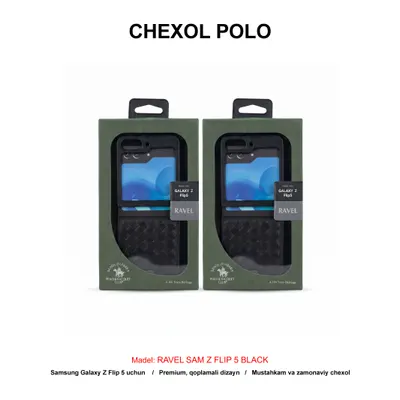 CHEXOL POLO RAVEL SAM Z FLIP 5 BLACK