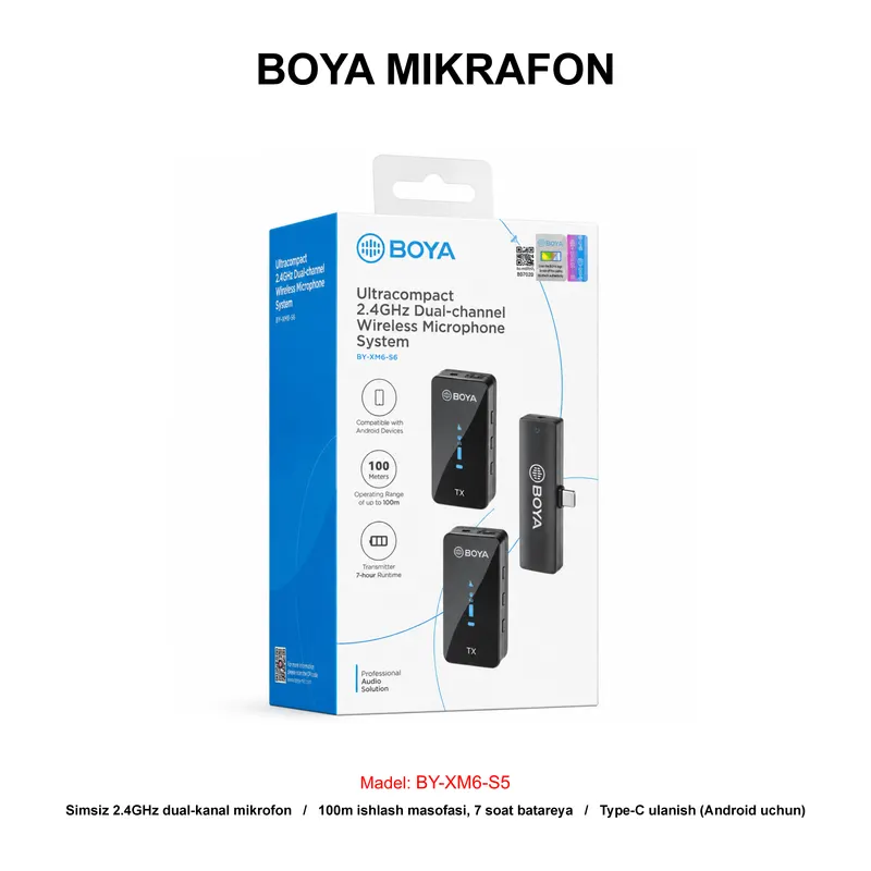 MIKROFON BOYA BY-XM6-S5