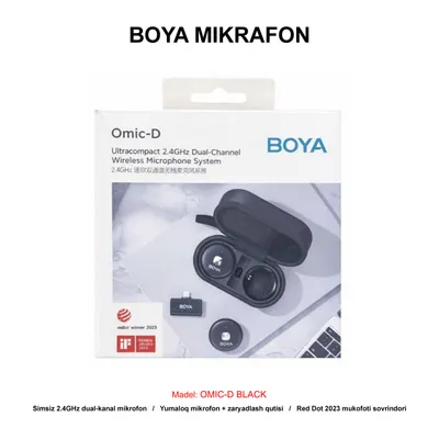 MIKROFON BOYA OMIC-D BLACK