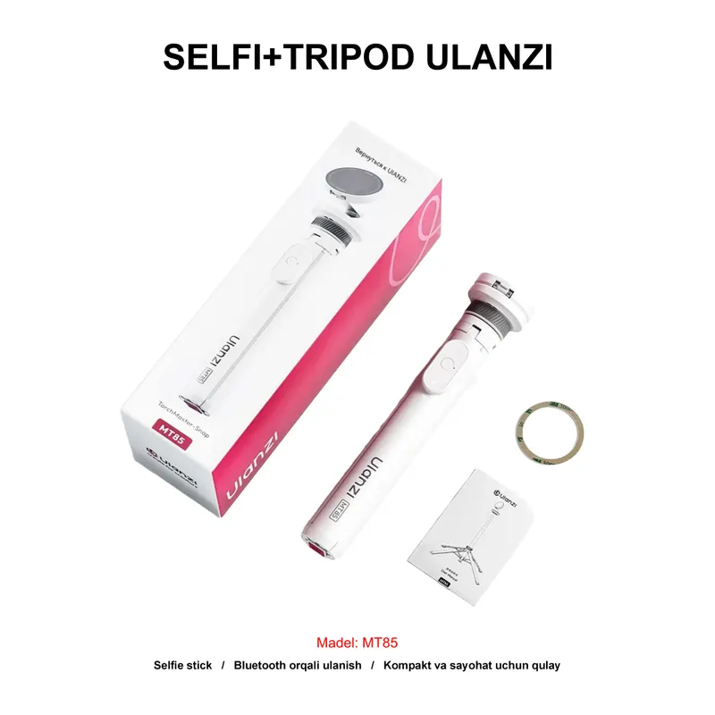 SELFI+TRIPOD ULANZI MT85 WHITE