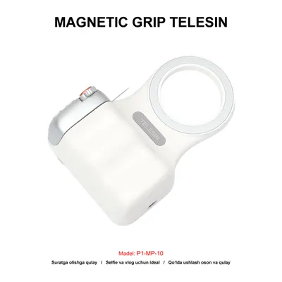 MAGNETIC GRIP TELESIN P1-MP-10/TPMP001-01 WHITE