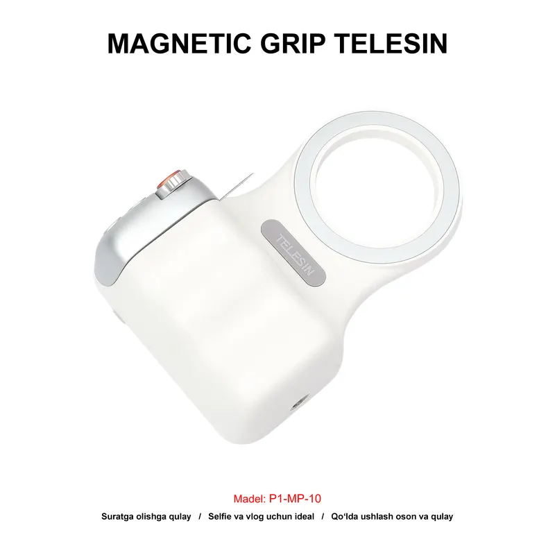 MAGNETIC GRIP TELESIN P1-MP-10/TPMP001-01 WHITE