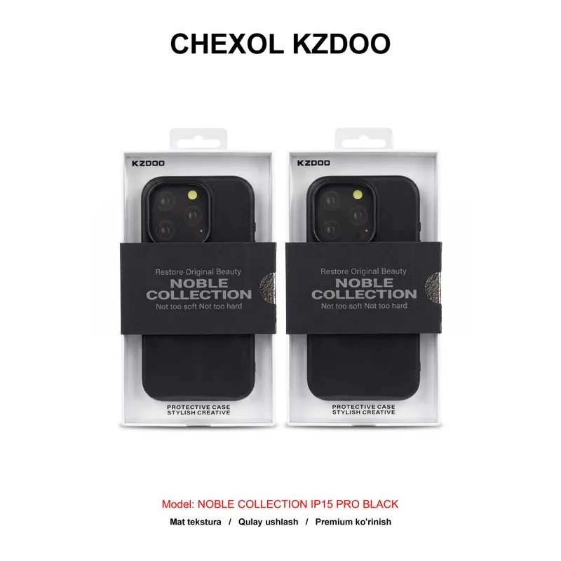 CHEXOL KZDOO NOBLE COLLECTION IP15 PRO BLACK