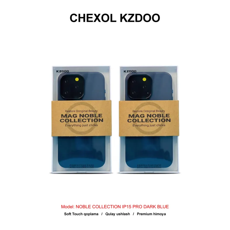 CHEXOL KZDOO NOBLE COLLECTION IP15 PRO DARK BLUE