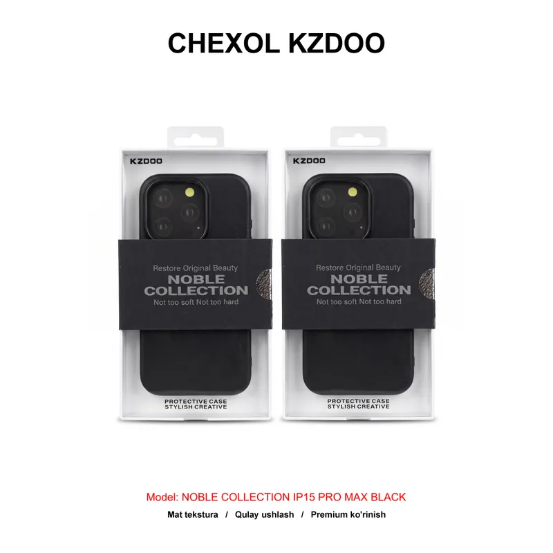 CHEXOL KZDOO NOBLE COLLECTION IP15 PRO MAX BLACK