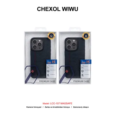 CHEXOL WIWU LCC-107 MAGSAFE IP15 PRO BLUE+RED+BLACK