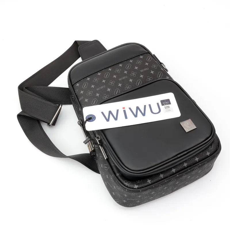 SUMKA WIWU CROSSBODY MASTER FINGERPRINT BLACK
