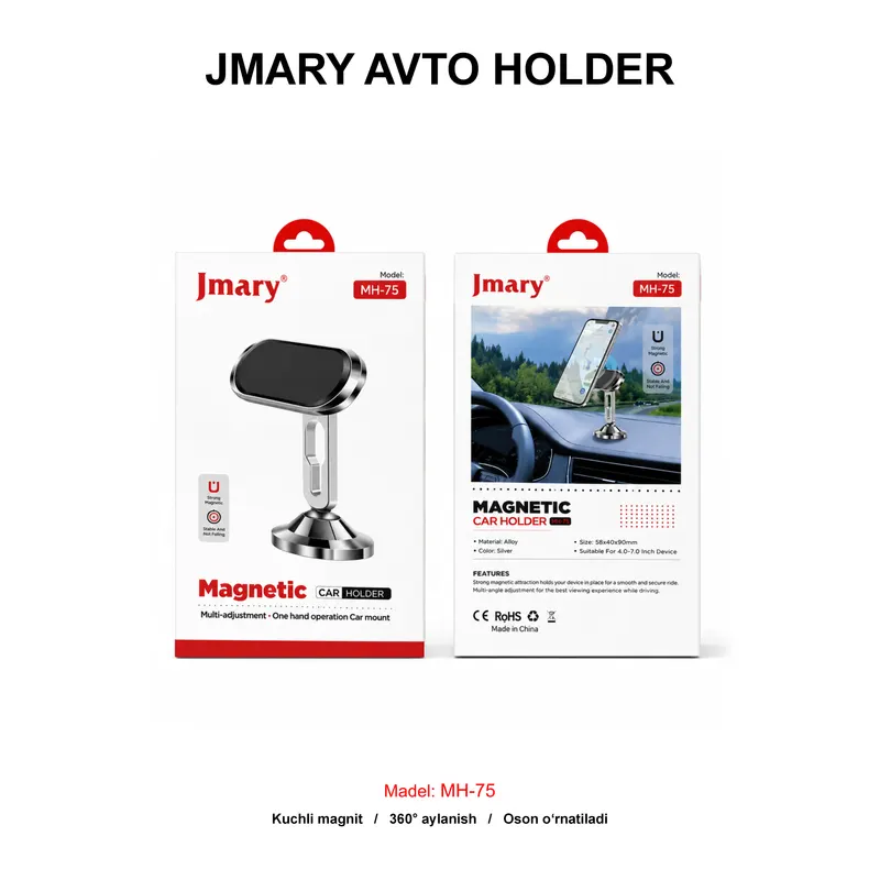 AVTO HOLDER JMARY MH-75 SILVER