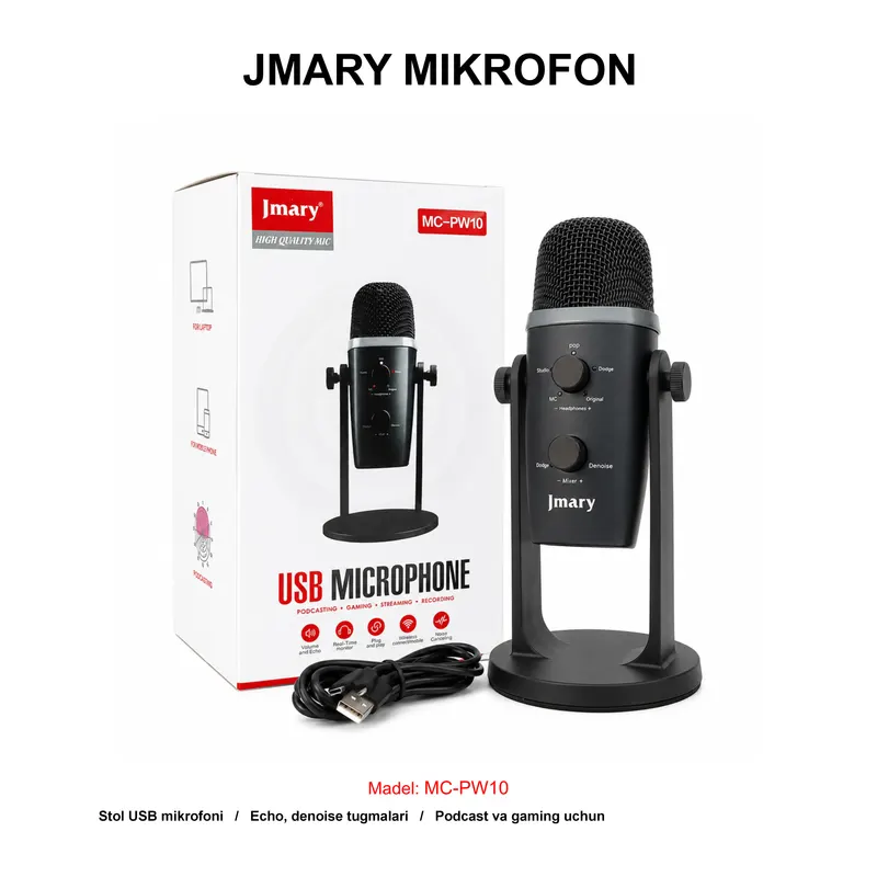 MIKROFON JMARY MC-PW10 BLACK
