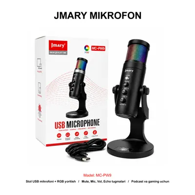 MIKROFON JMARY MC-PW9 BLACK