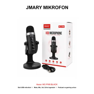MIKROFON JMARY MC-PW8 BLACK