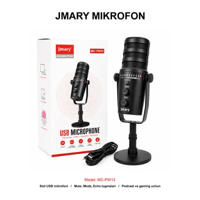 MIKROFON JMARY MC-PW12 BLACK
