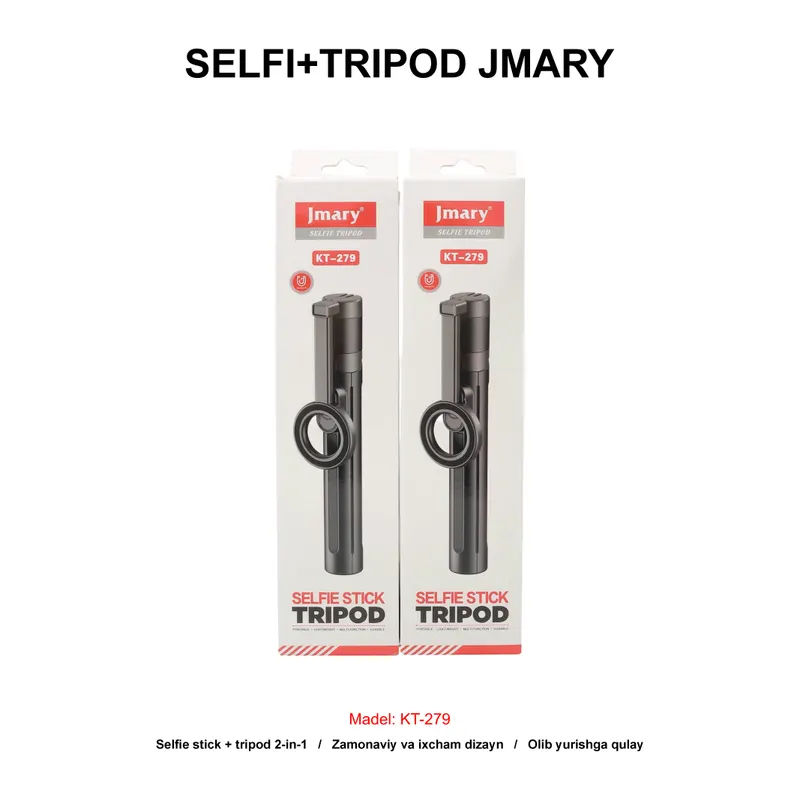 SELFI+TRIPOD JMARY KT-279 BLACK