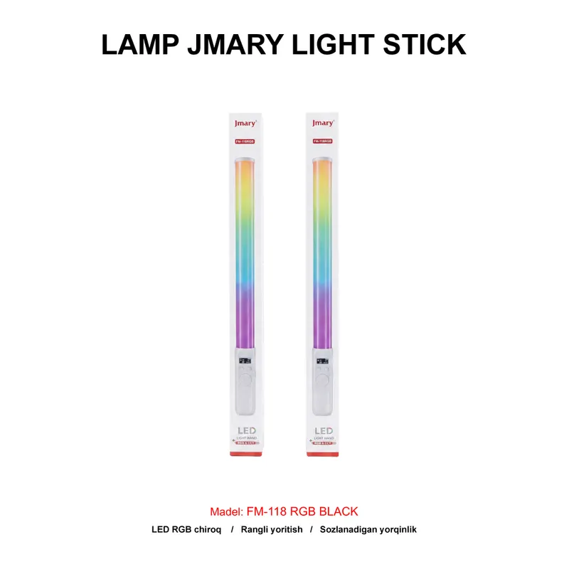 LAMP JMARY LIGHT STICK FM-118 RGB WHITE