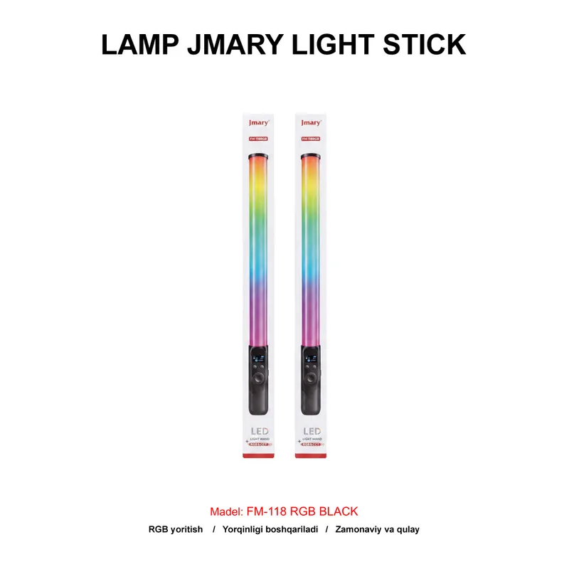 LAMP JMARY LIGHT STICK FM-118 RGB BLACK