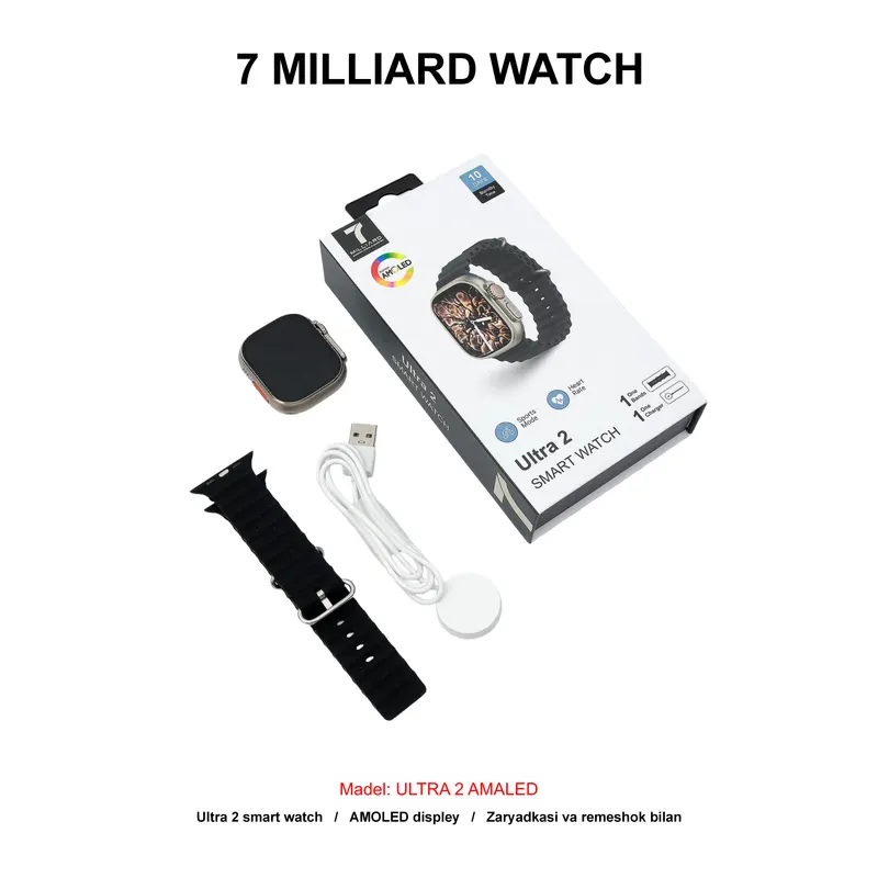 WATCH 7 MILLIARD ULTRA 2 AMOLED 7MWUA203BK BLACK