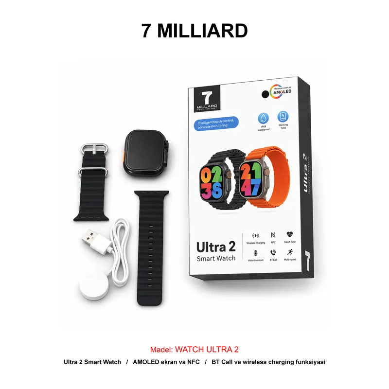 WATCH 7 MILLIARD ULTRA 2 7MSWU202BK BLACK