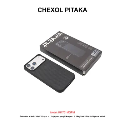 CHEXOL PITAKA PRO GUARD KI1701MGPM IP17 PRO MAX BLACK/GREY