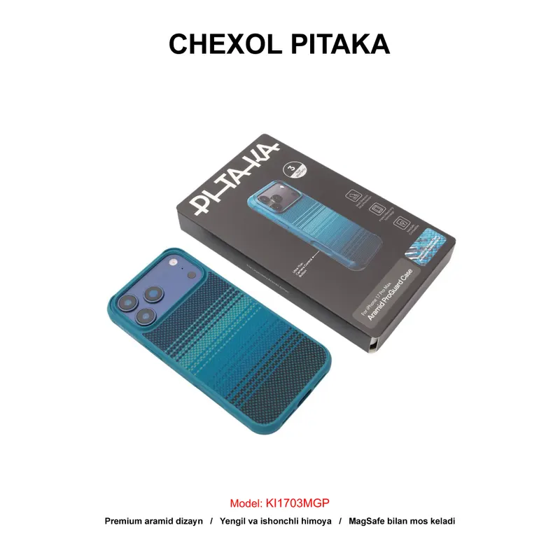 CHEXOL PITAKA PRO GUARD KI1703MGP IP17 PRO MOONRISE