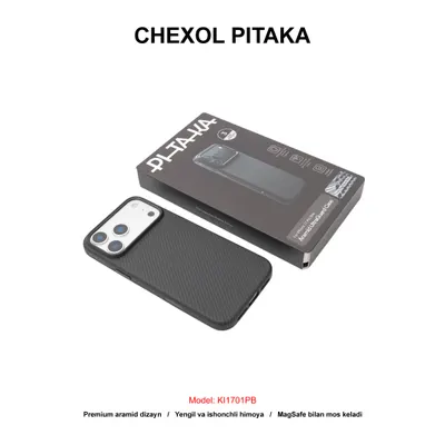 CHEXOL PITAKA ULTRA GUARD KI1701PB IP17 PRO BLACK/GREY