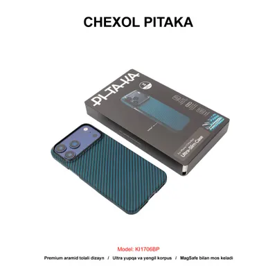 CHEXOL PITAKA KI1706BP IP17 PRO BLACK/BLUE