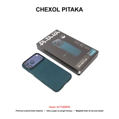 CHEXOL PITAKA KI1706BPM IP17 PRO MAX BLACK/BLUE