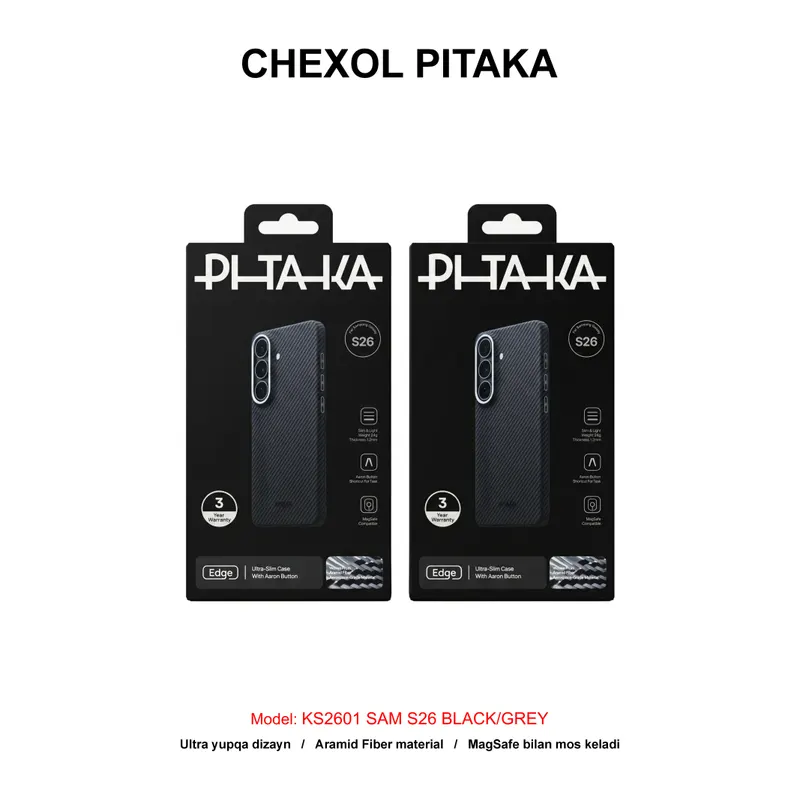 CHEXOL PITAKA ULTRA SLIM KS2601 SAM S26 BLACK/GREY