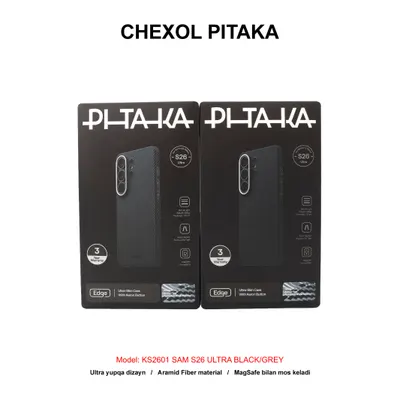 CHEXOL PITAKA ULTRA SLIM KS2601U SAM S26 ULTRA BLACK/GREY