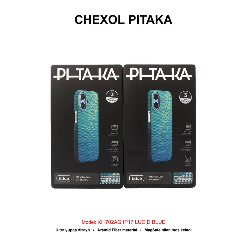 CHEXOL PITAKA ULTRA SLIM KI1702AG IP17 LUCID BLUE