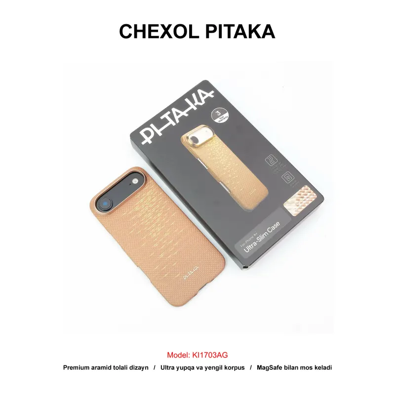 CHEXOL PITAKA KI1703AG IP17 AIR GOLDEN GLINT