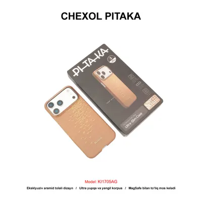 CHEXOL PITAKA KI1705AG IP17 PRO GOLDEN GLINT