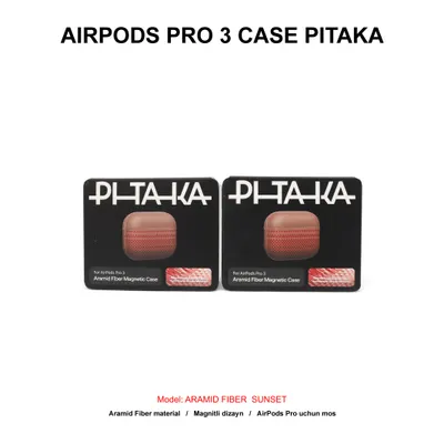 AIRPODS PRO 3 CASE PITAKA ARAMID FIBER APM2502 SUNSET