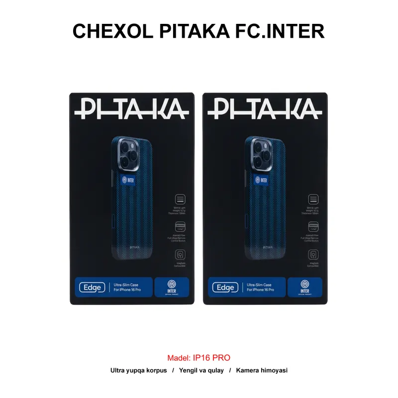 CHEXOL PITAKA FC.INTER ML1601P IP16 PRO BLACK/BLUE JERSEY
