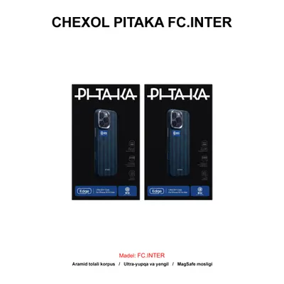 CHEXOL PITAKA FC.INTER ML1601PM IP16 PRO MAX BLACK/BLUE JERSEY